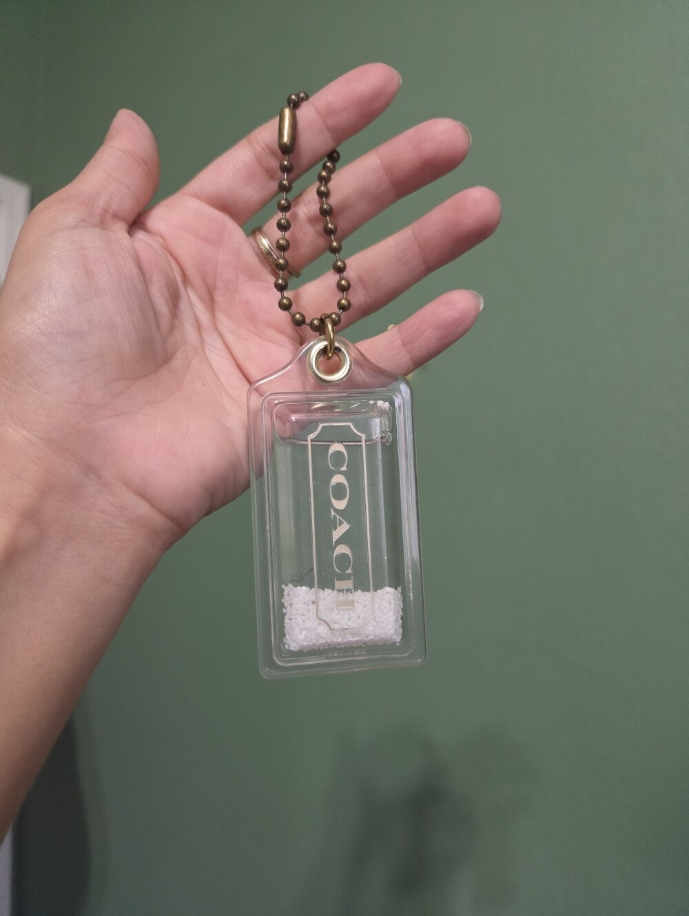 Coach Acrylic Snow Globe Hangtag